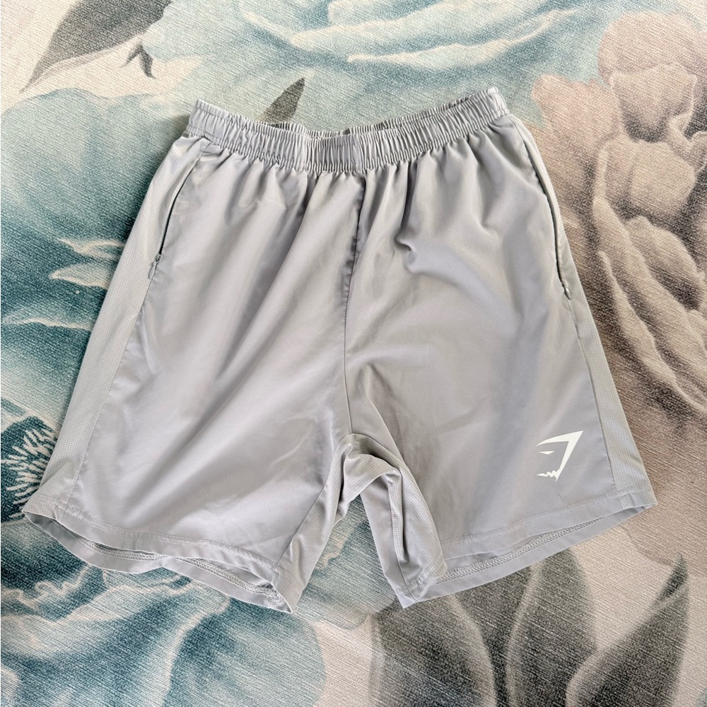 Gymshark Light Gray Athletic Shorts